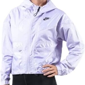 Nike White Windbreaker Jacket